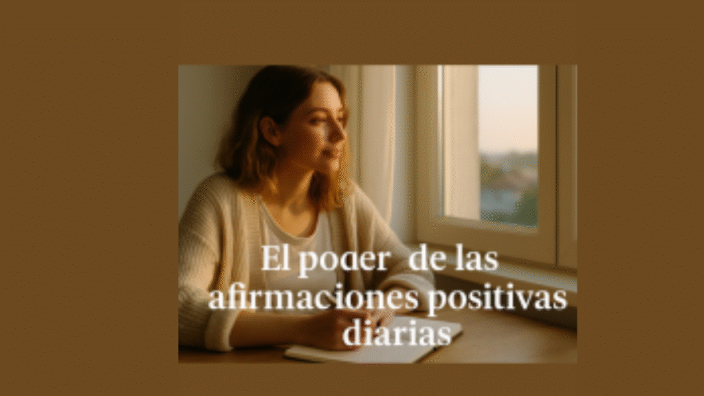 cartel afirmaciones positivas diarias