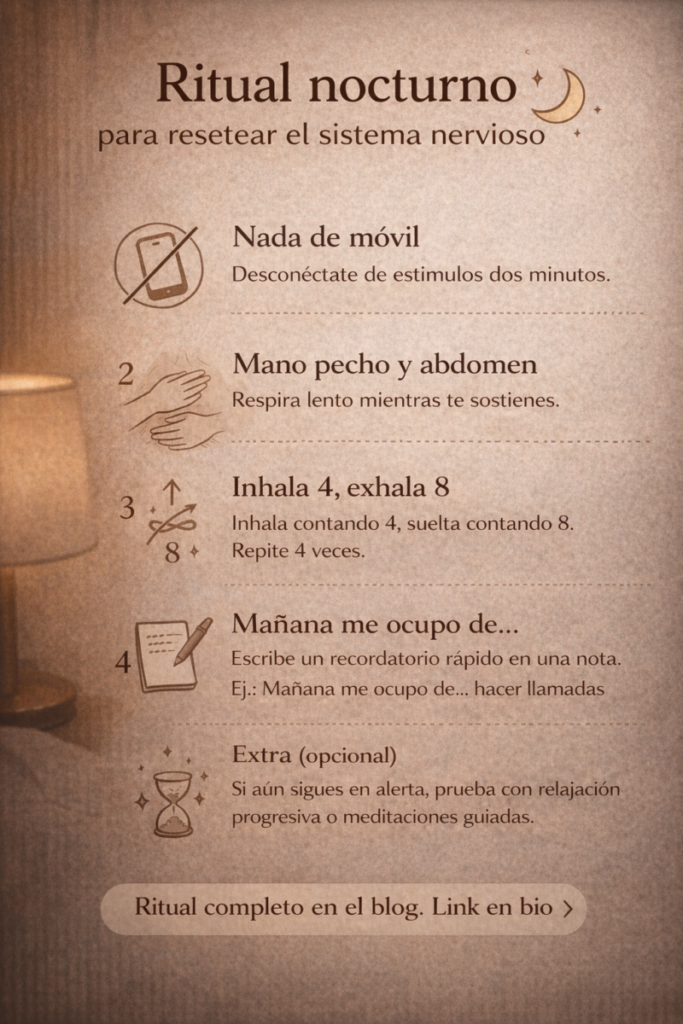 infografia ritual de noche